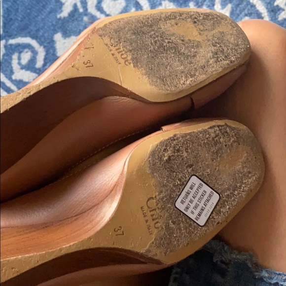 Good condition Tan Chloe wedges - Picture 5 of 5